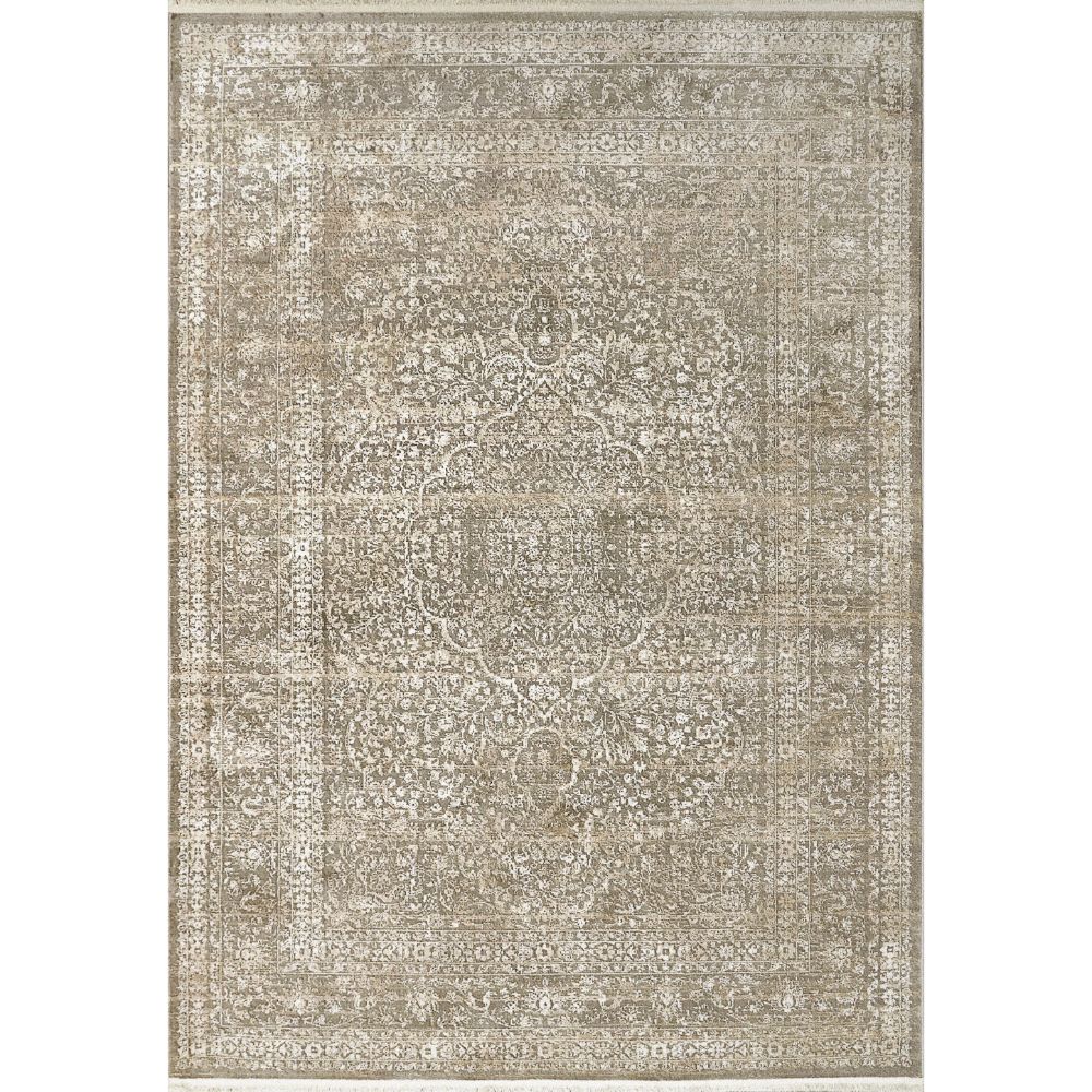 Dynamic Rugs 3984-810 Ella 2 Ft. X 3.11 Ft. Rectangle Rug in Taupe/Ivory